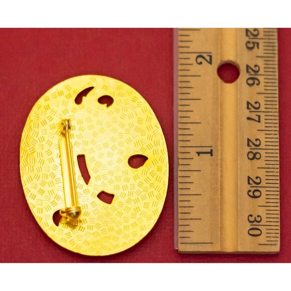 Vintage Swimming Dolphins Brooch - F31 - Picture 2 of 2